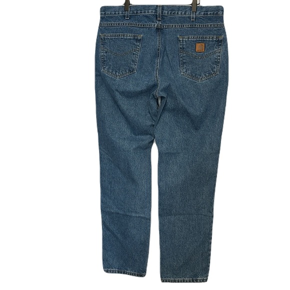 Carhartt Men's Slim Fit Heavyweight 5 Pocket Tapered Jean 38 X 32 Stonewash - Picture 2 of 7